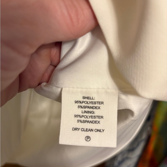 Rumored Disco White Mini Dress with Rhinestone Bow Size L NWT - Picture 4 of 6